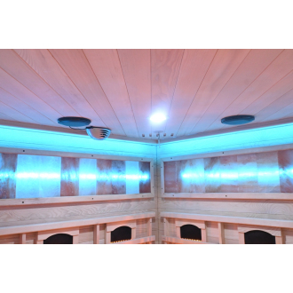 Salt wall with LED backlight