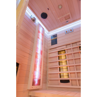 Salt wall with LED backlight