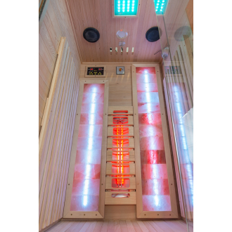 Salt wall with LED backlight