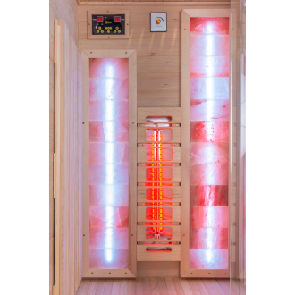 Salt wall with LED backlight